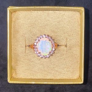 Rose Gold Opal Ring